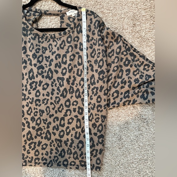 Sweet Lovely Brown Leopard Print Long Sleeve Top - Picture 6 of 6